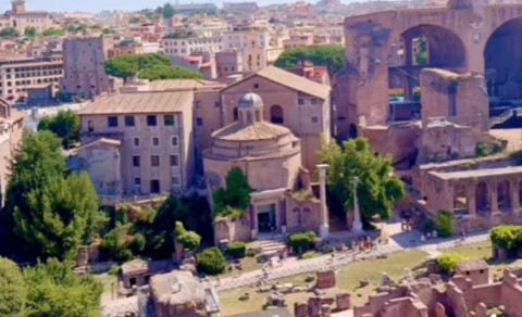 Zach and Megan Colosseum Rome